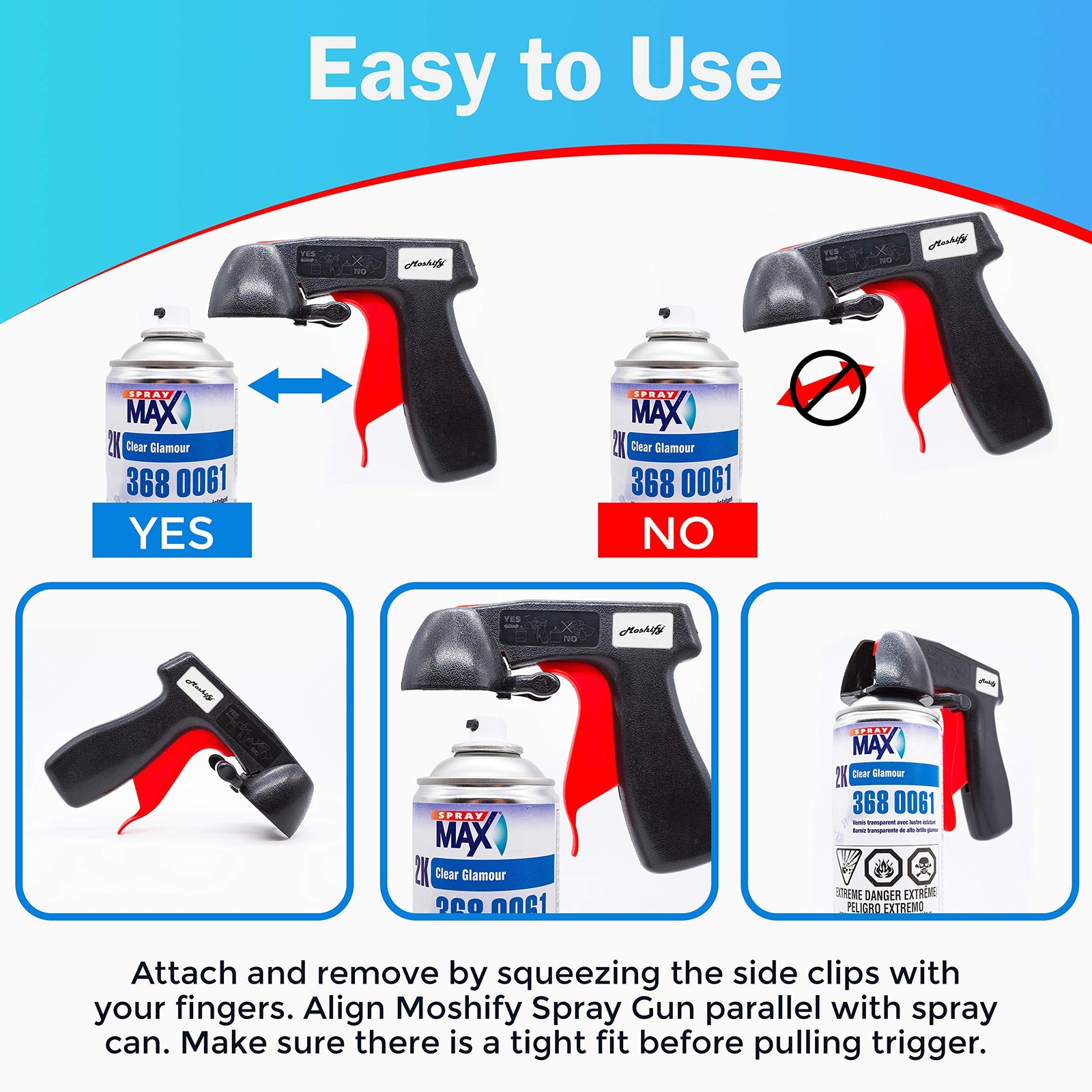 Spraymax 2K Clear Coat Aerosol Spray Can – High Gloss for Automotive Car Repa…