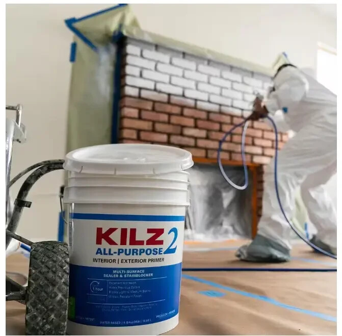 2 Gal. Primer & Sealer White Interior/Exterior Multi-Surface KILZ 2 ALL PURPOSE