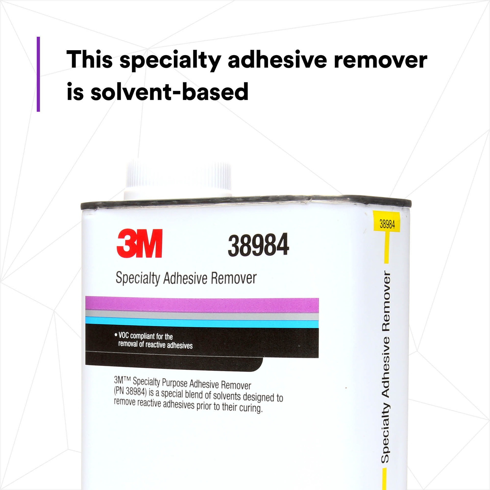 3M Specialty Adhesive Remover Liquid (38984): 1 Quart (Clear)