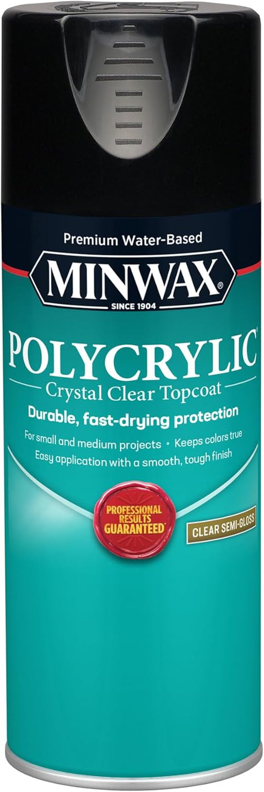 34444000 Polycrylic Protective Finish Spray for Wood, Clear Semi-Gloss, 11.5 Oz.