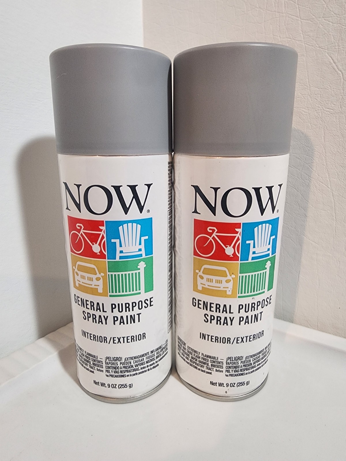 2x Krylon Now Rust Inhibiting Metallic Spray Paint Protective Coating 9oz 21218