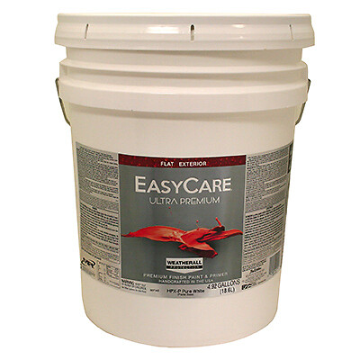 Ultra Premium WeatherAll Exterior Latex Paint, Flat Pastel Base, 5-Gals.