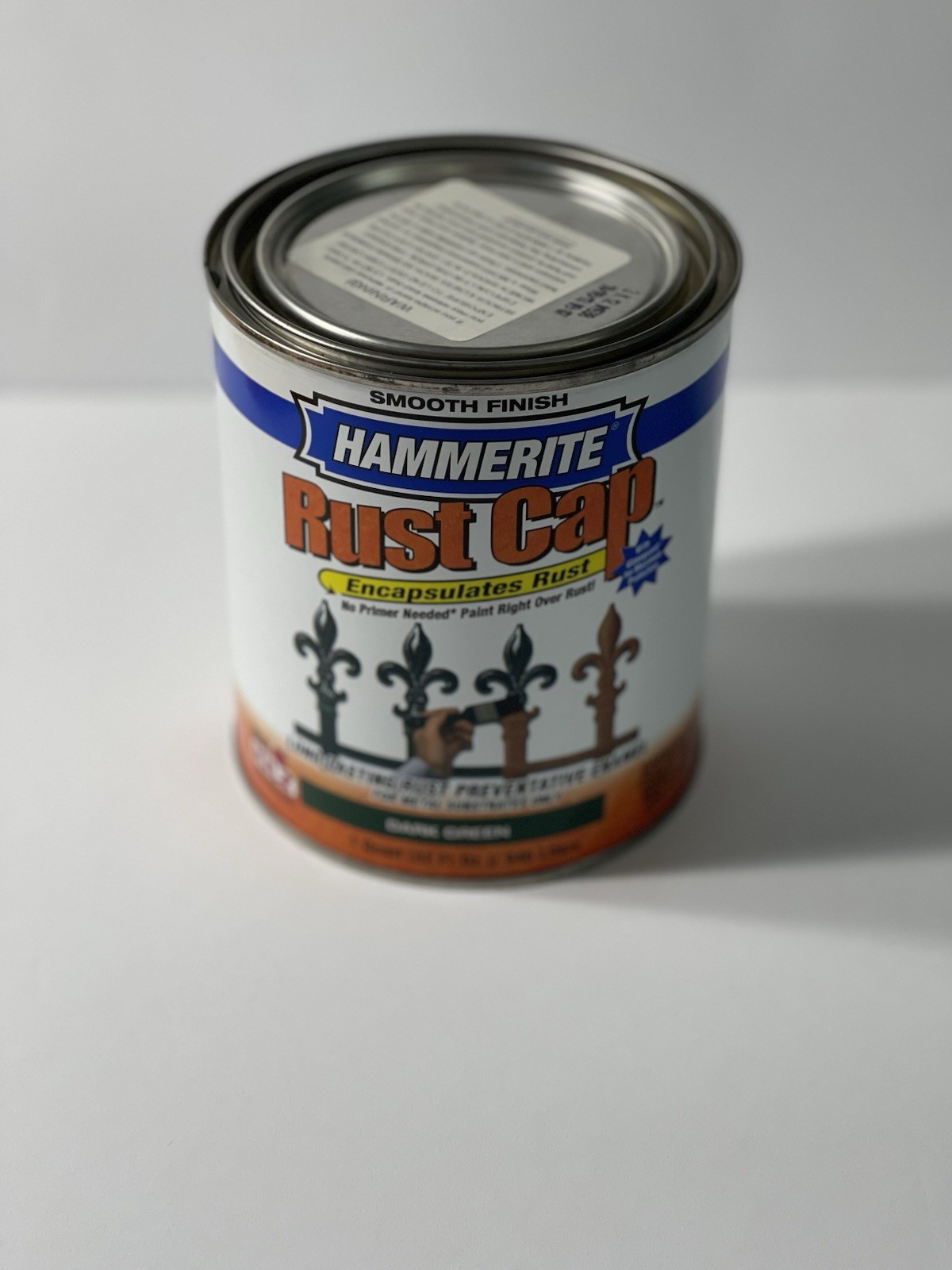 Hammerite Rust Cap Smooth Finish Paint Dark Green 1 Quart 32 oz