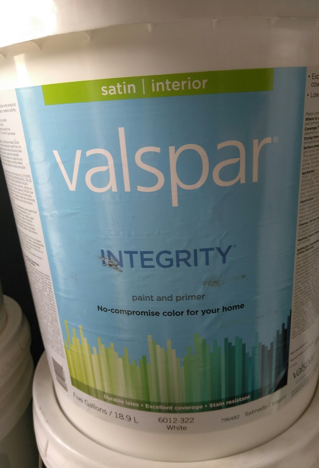 Valspar Integrity Latex Paint And Primer Satin Interior Wall Paint