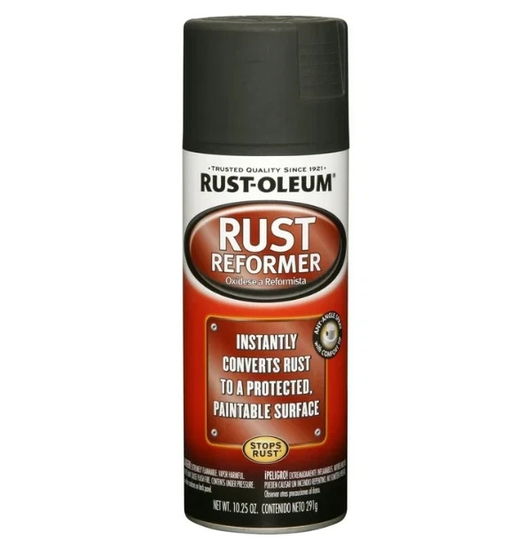 Rust-Oleum Stops Rust Converter Rust Reformer Spray Flat Black Finish 10.25 oz