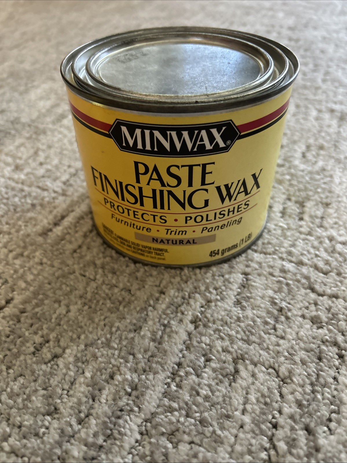 1 Lb Minwax Natural Paste Finishing Wax Protective Finish