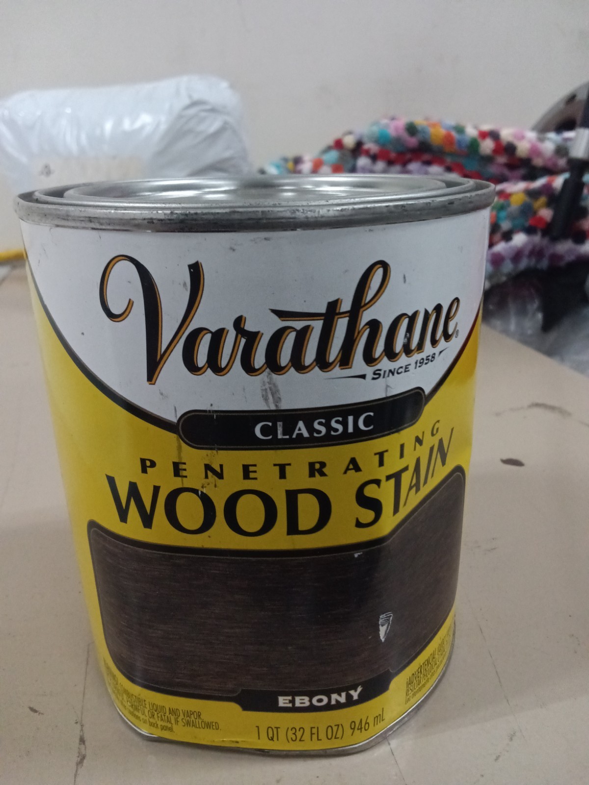 Varathane 1 qt. Ebony Classic Interior Wood Stain, 9149