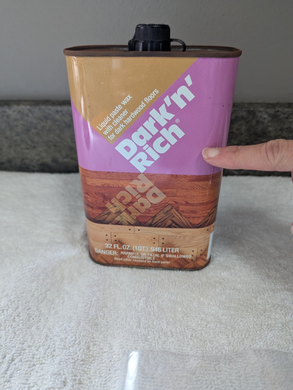 Bruce Liquid Paste Wax with Cleaner Dark’n’Rich 50 %full Discontinued Dark Brown