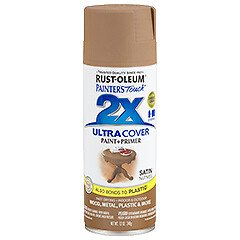 PAINTER’S Touch Satin Spray Paint, Satin, Nutmeg, 12 oz, Aerosol Can