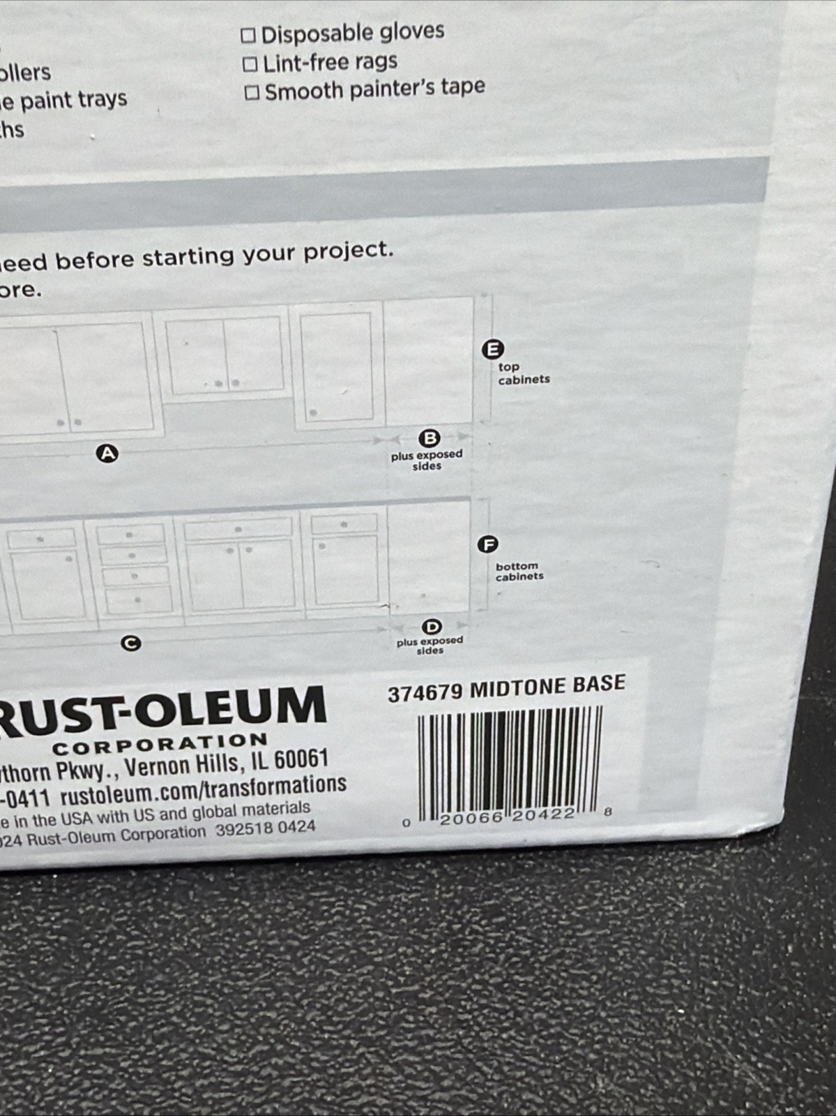 Rust-Oleum Cabinet Transformations Complete Coating Kit 374679 Midtone Base