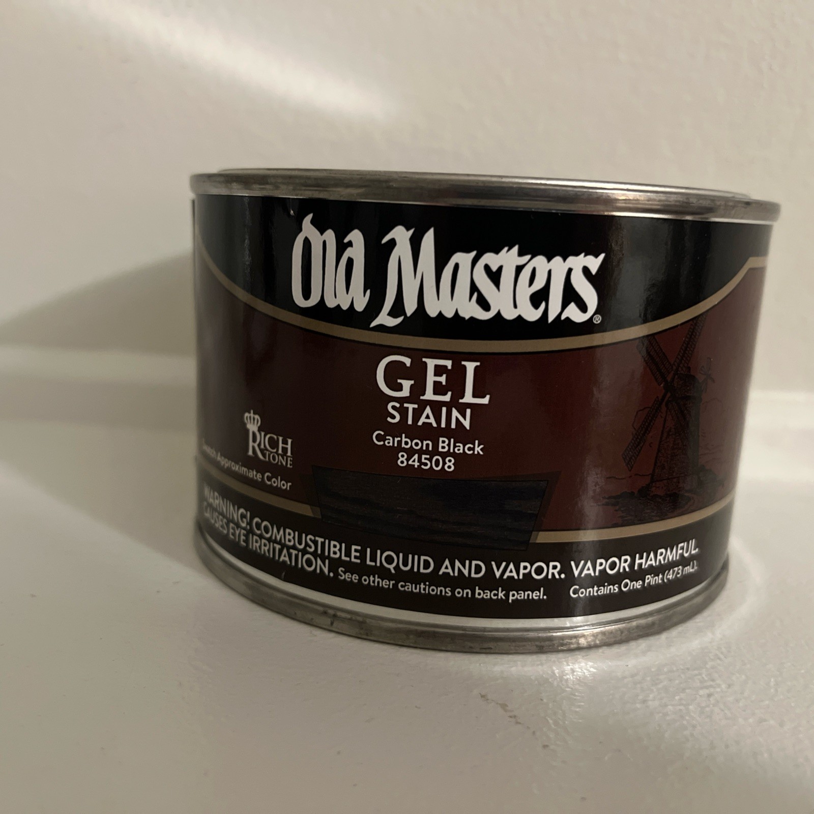 Old Masters 84508 Pt Carbon Black Gel Stain New