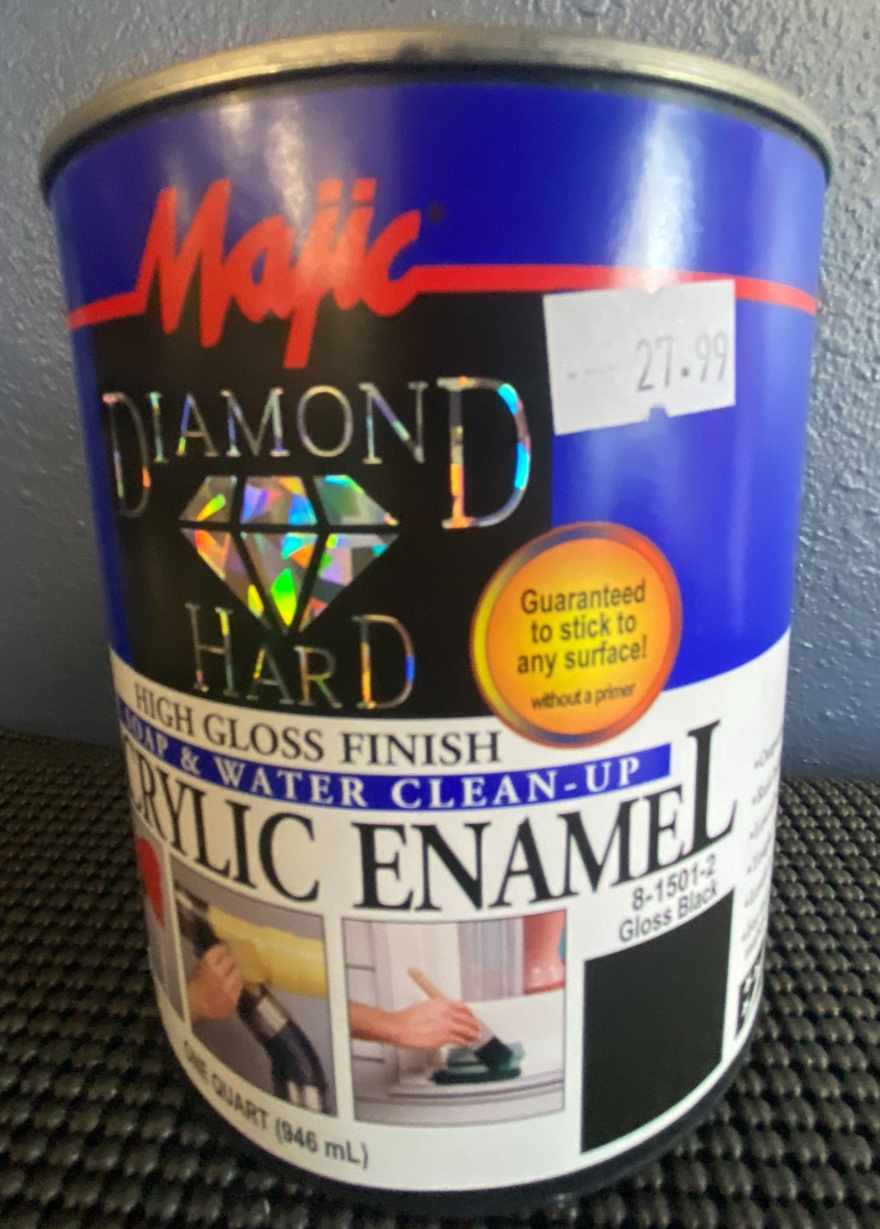 Majic Diamond Hard Acrylic Enamel High Gloss Finish Gloss Black