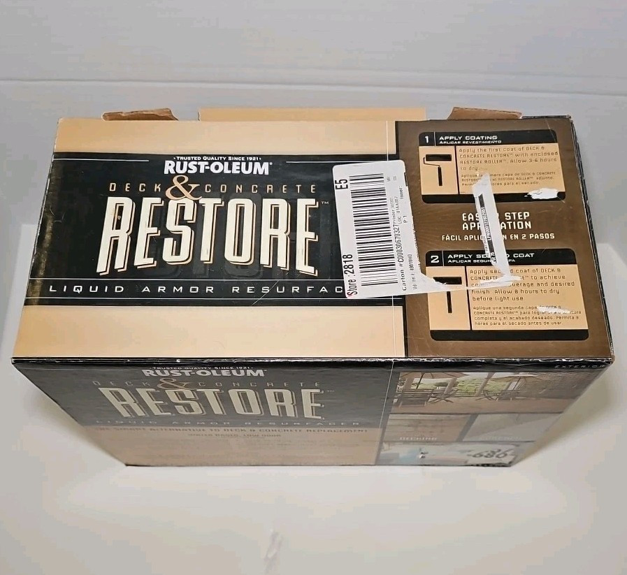 Rust-Oleum Deck & Concrete Restore Liquid Armor Resurfacer Kit