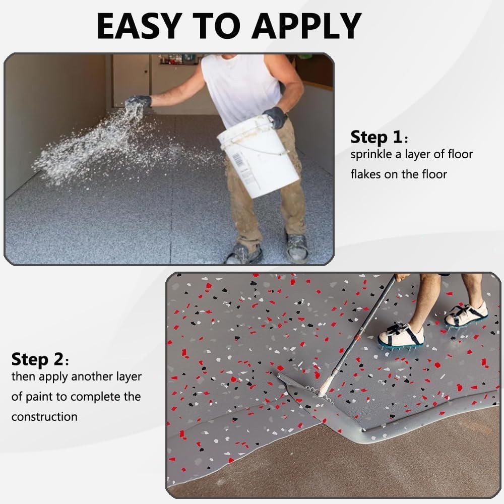1LB Epoxy Floor Flakes Blend Decorative Color Chips Garage Paint Flakes Concr…