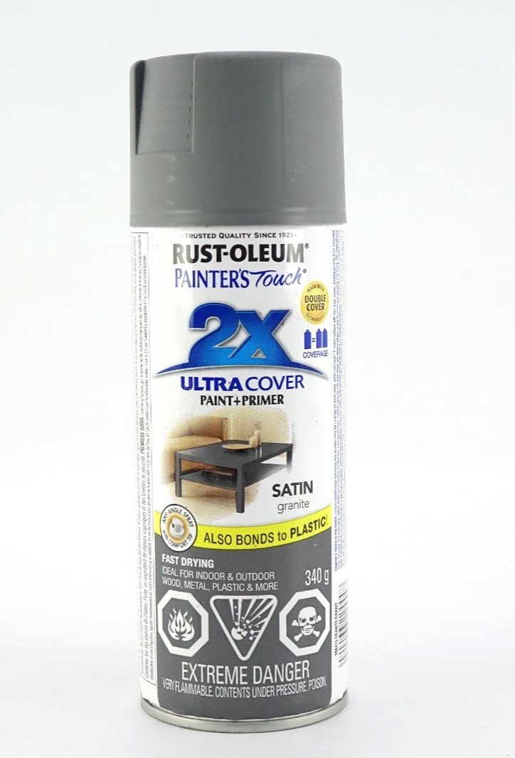 Rust-Oleum 268413 Painter’s Touch 2X Ultra Cover Satin Granite 340G
