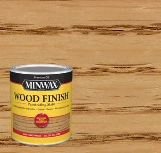 Minwax Wood Finish Penetrating Oil-Based Wood Stain, #210B Golden Oak, 32 Fl. Oz