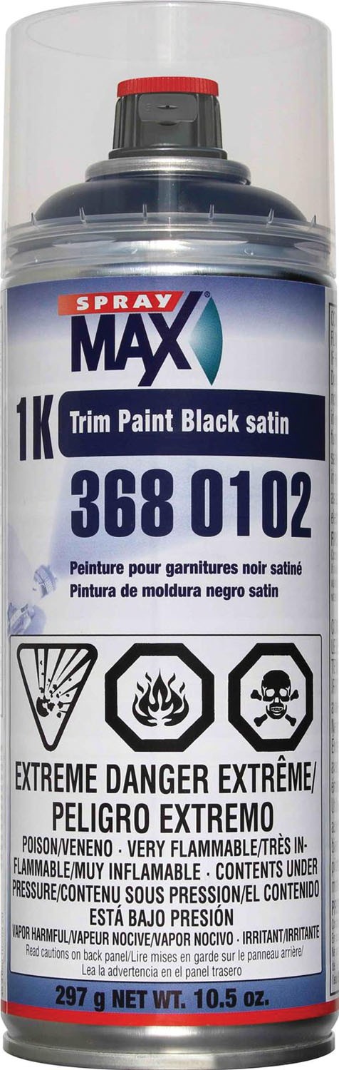 Trim Paint Satin Black 3680102 SPRAYMAX 879910000116 Spray Paint