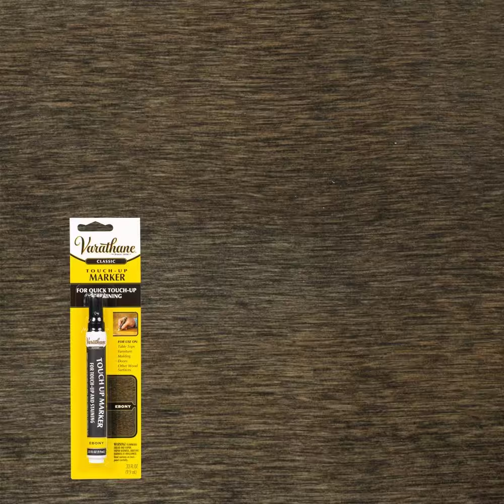 0.33 Ounce Ebony Interior Furniture and Floor Touch-Up Wood Stain Pencils and Ma