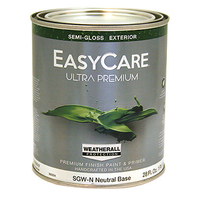 EasyCare SGWN-QT Ultra Premium WeatherAll Exterior Latex House Paint, Semi-Gloss