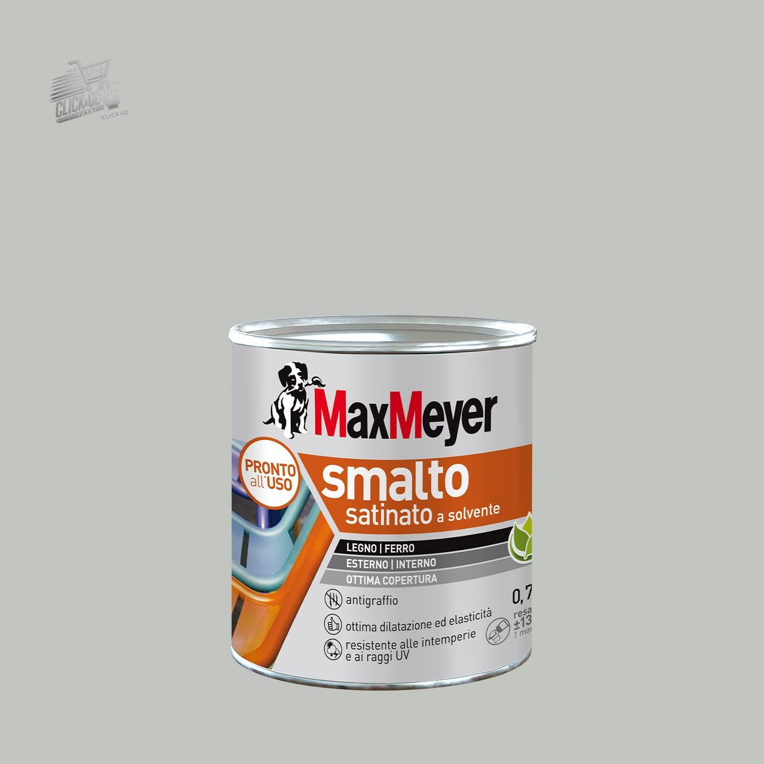 LIGHT GREY LIGHT GREY IRON AND WOOD SOLVENT ENAMEL R7035 0.750L