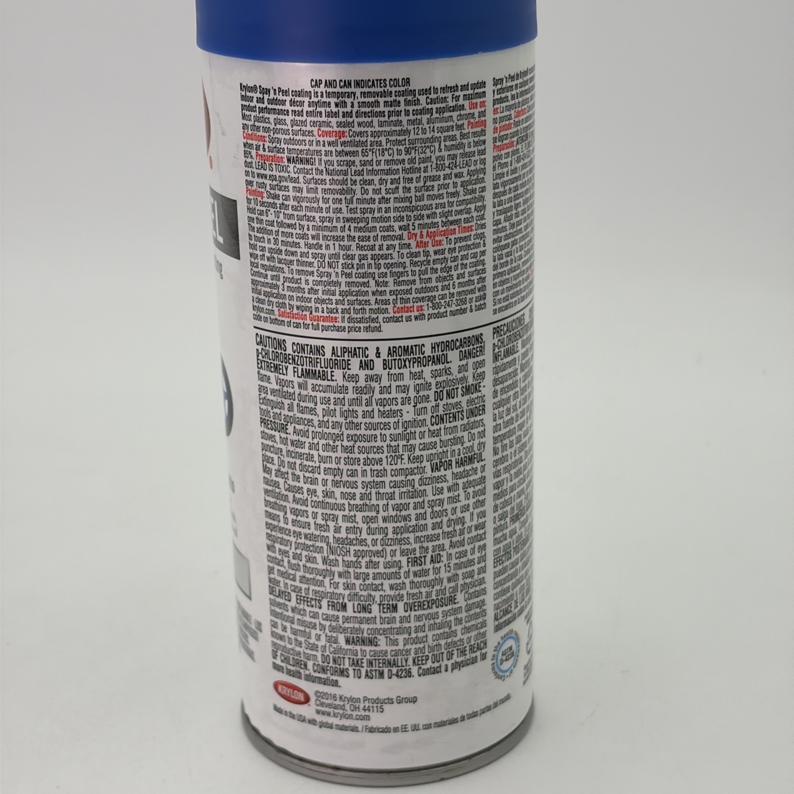 Krylon Spray N Peel Removable Coating Cobalt Blue Matte Spray Paint 11 Oz Can