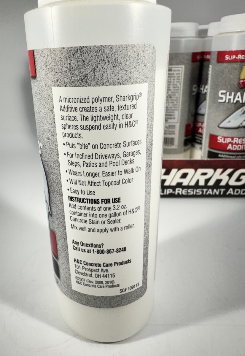 H&C Sharkgrip Slip-Resistant Additive Case 12 Bottles Concrete Epoxy Floor Co…
