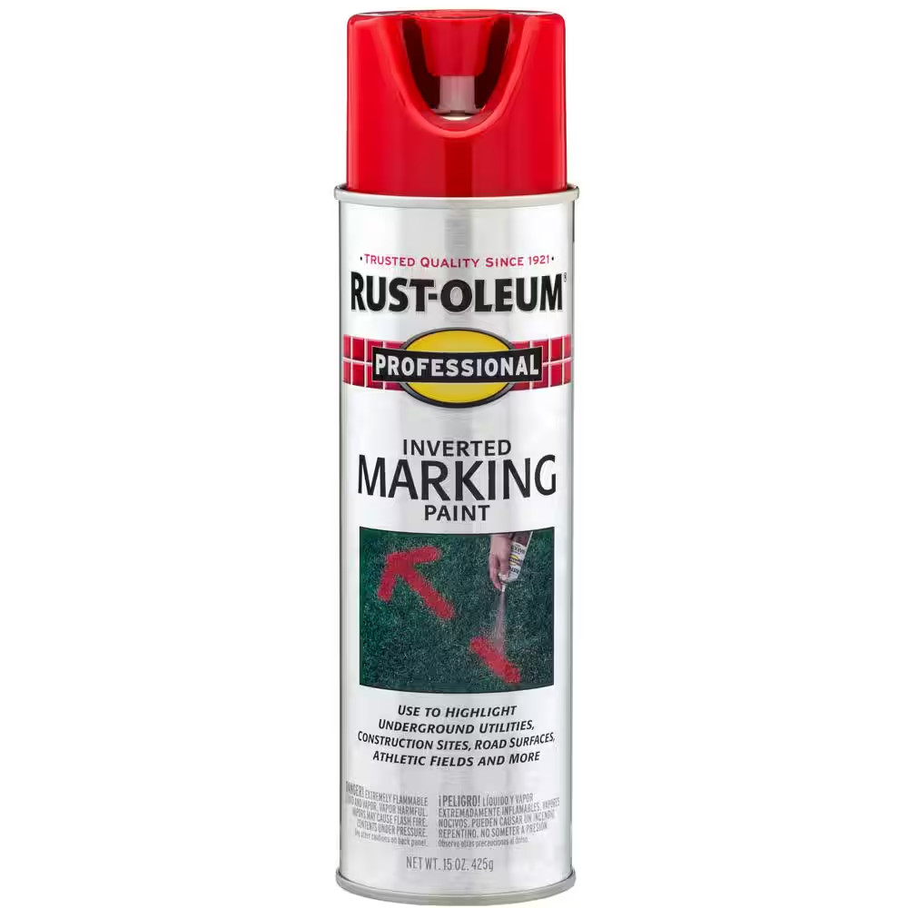 15 Oz. Safety Red Inverted Marking Spray Paint (6 Pack)