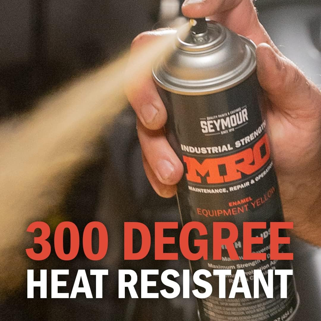 620-1415 Industrial MRO High Solids Spray Paint, Gloss Black , 16 Ounce (Pack of