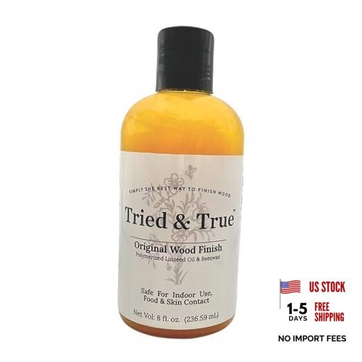 Original Wood Finish, 8 oz. – Linseed Oil & Beeswax Blend, Ideal for All 8oz