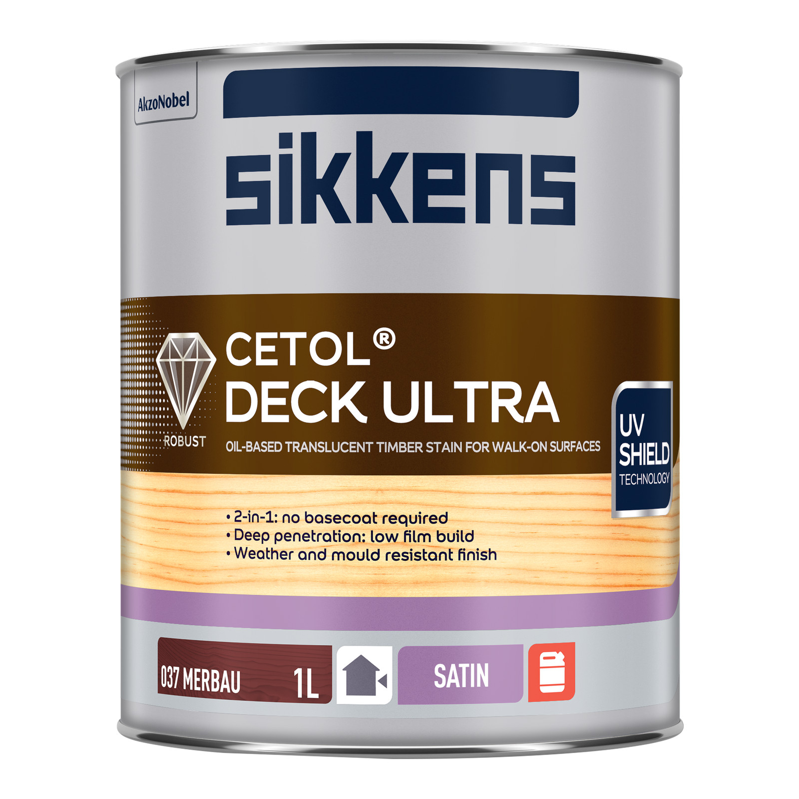 Sikkens 1L Merbau Cetol Deck Ultra