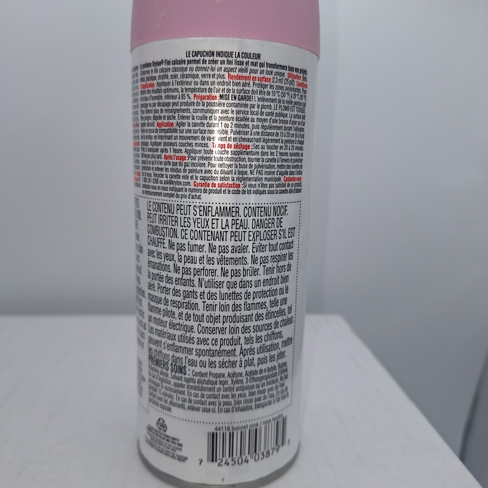 Krylon Chalky Finish Bonnet Pink 44116 Spray Paint DIY Series 12 Oz New 2 Cans