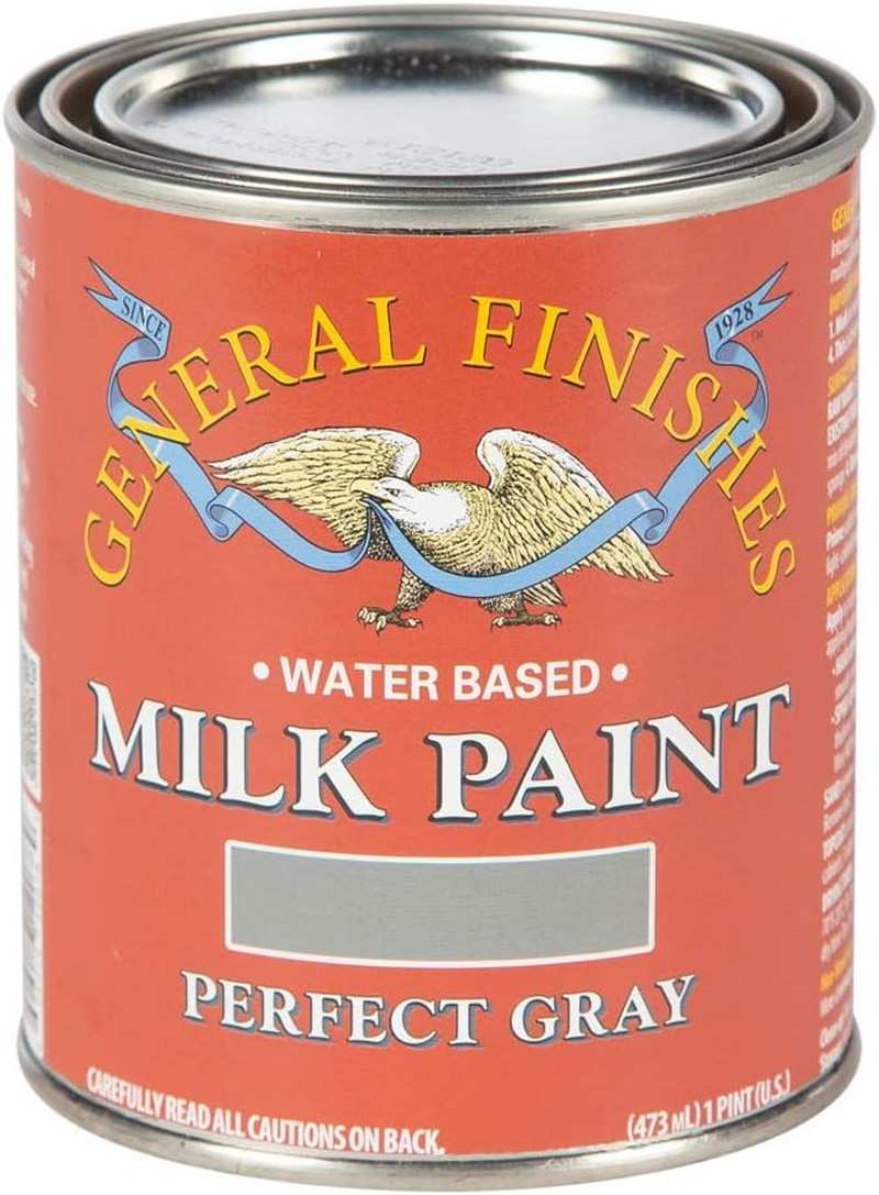 Water Based Milk Paint, 1 Pint, Perfect Gray