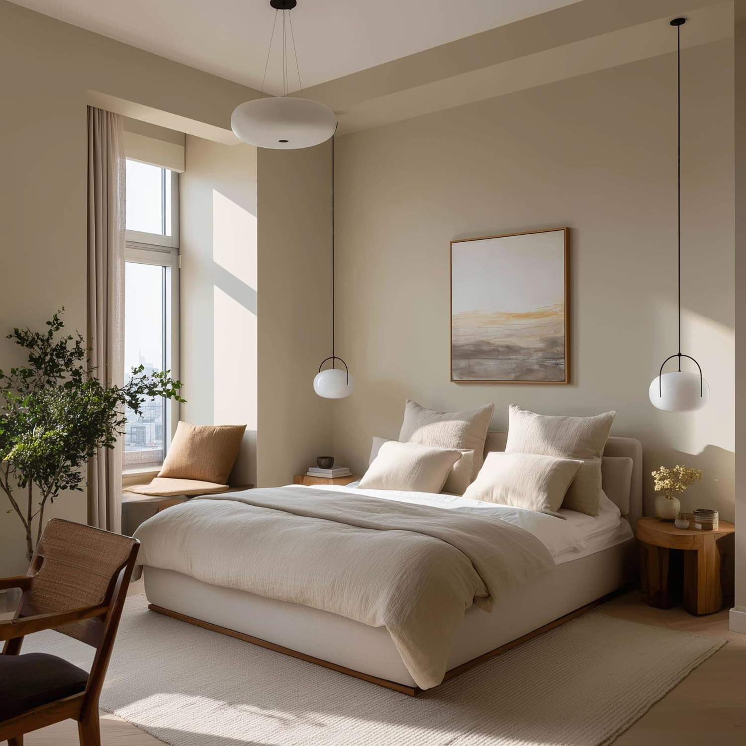 EVOLVE Paint & Primer Beach Beige 5-Gal Low Sheen Interior Exterior Paint