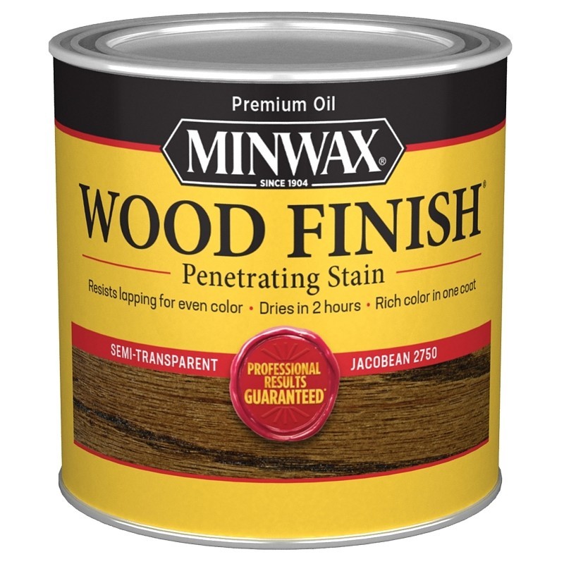Minwax 227504444 Wood Stain, Jacobean, Liquid, 0.5 pt, Can