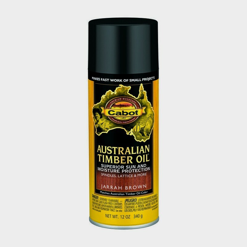 Cabot AUSTRALIAN TIMBER OIL 12 oz. Transparent Smooth JARRAH BROWN Deck Railings