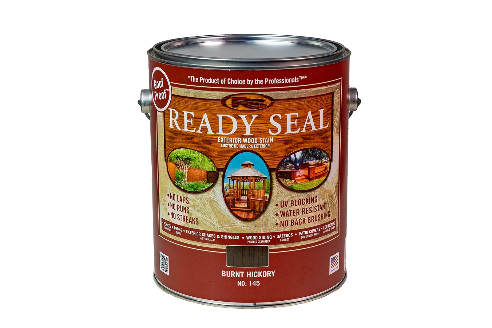 1 Gal 145 Burnt Hickory Exterior Stain And Sealer For Wood