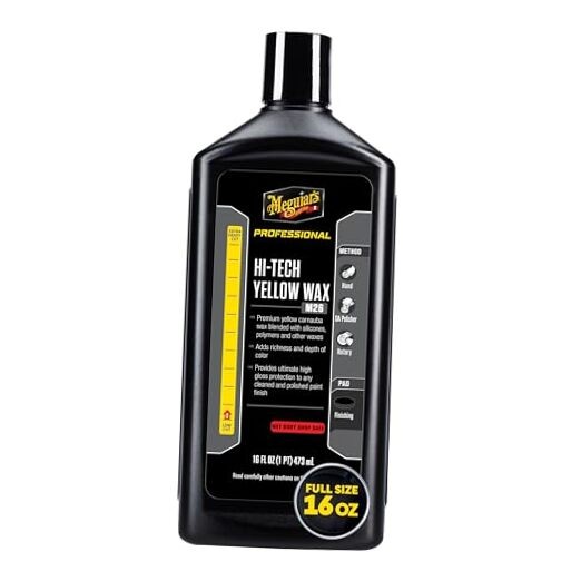 M2616 Mirror Glaze Hi-Tech Yellow Wax – 16 Oz Container 16 Fl Oz (Pack of 1)