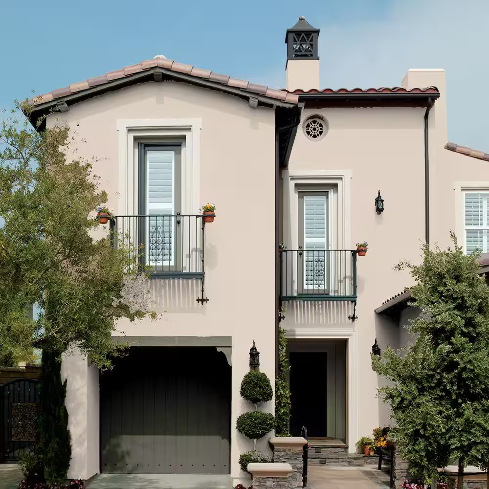 5 Gal. Elastomeric Masonry, Stucco and Brick Exterior Paint