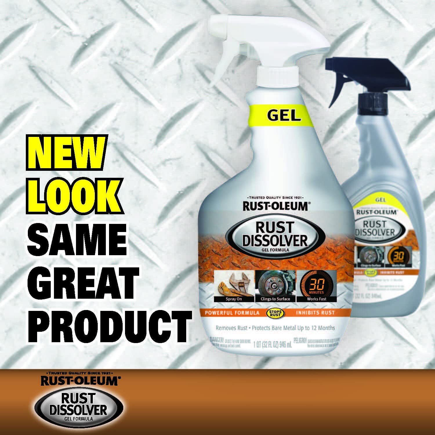 Rust Oleum Rust Dissolver Spray Gel 32 Oz Gel Clings To Metal Quickly Removes…