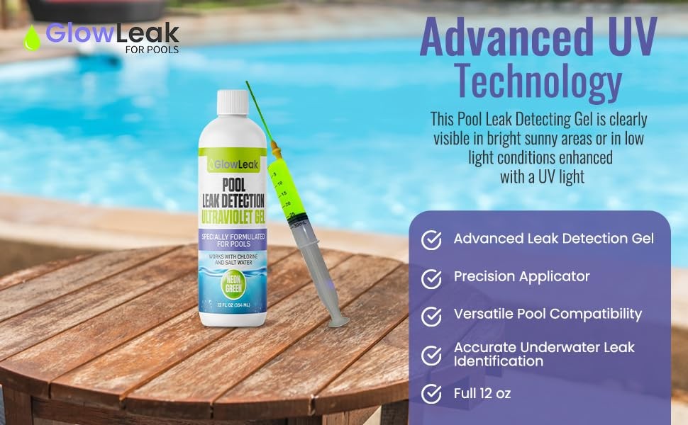 Professional Pool Leak Detection Kit + 2 Precision Dispensing Applicators…