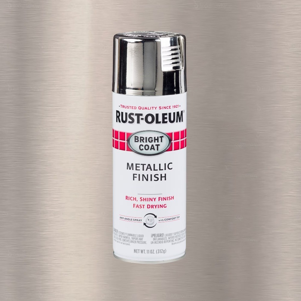 Chrome Effect Metallic Spray Paint Automotive High Gloss Finish 11 oz Can Rust