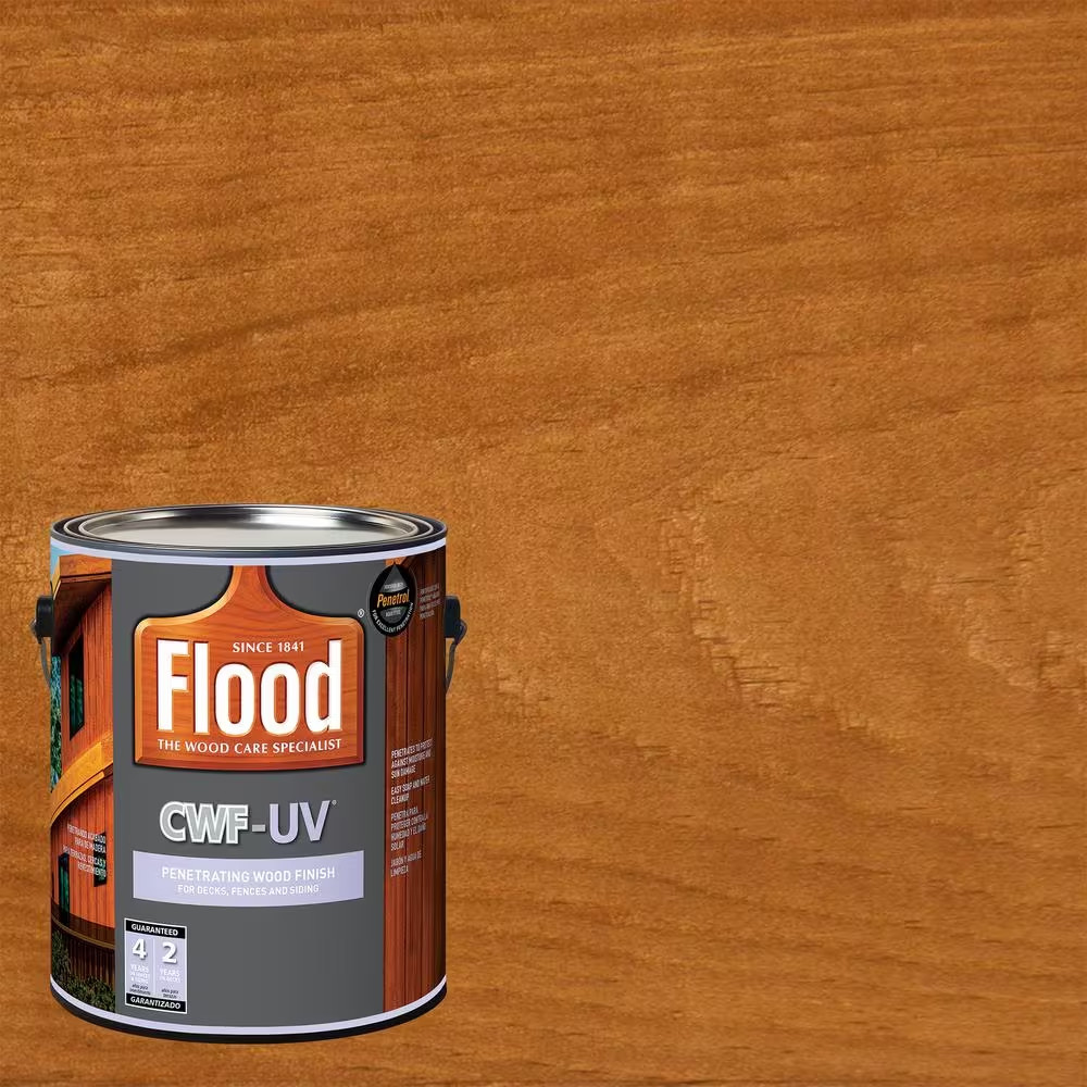 1 Gal Cedar Tone CWF UV Exterior Wood Stain Deck Fence Siding Acrylic Oil Resin