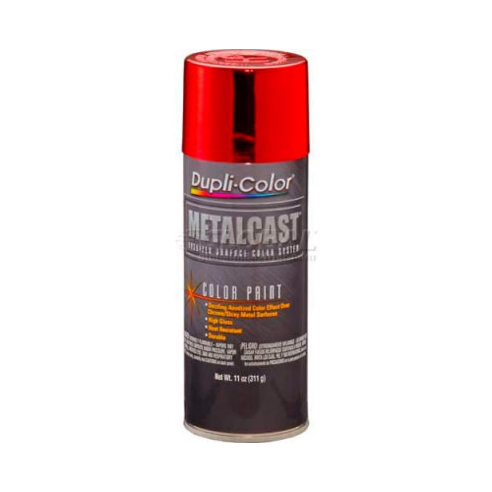 Dupli Color Metalcast Red Anodized Spray Paint For Automotive Chrome 11 Ounce
