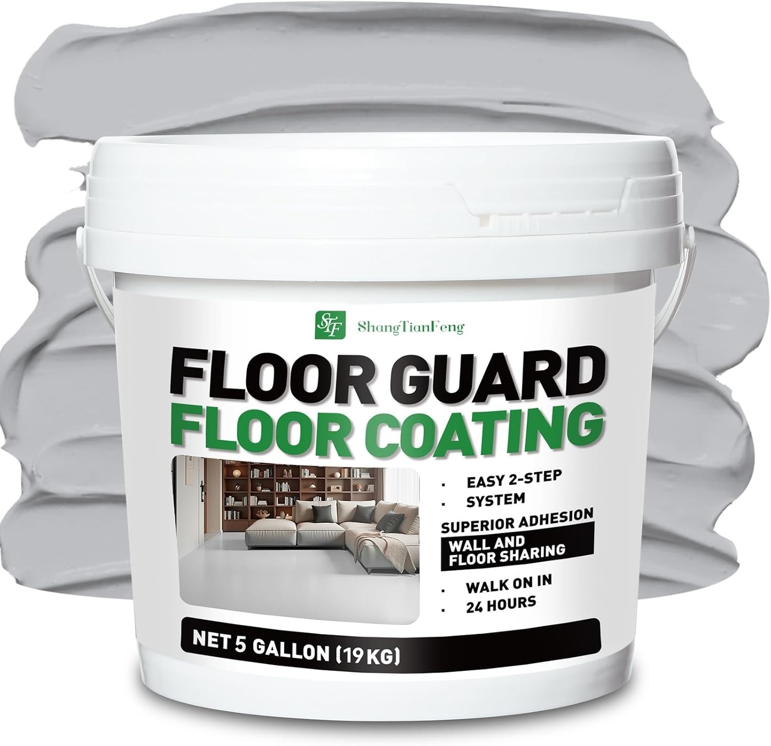 Versatile 1 Gallon Smoke Grey Floor Coating – Fueling Durability for All Spaces