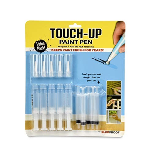 SLB002 Fillable Brush Pens for Interior Touch Ups to Drywall, Cabinets 5 Pack