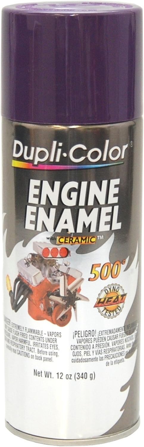DE1640 Engine Enamel Spray Paint with Ceramic – Plum Purple, 12 Oz Aerosol Can