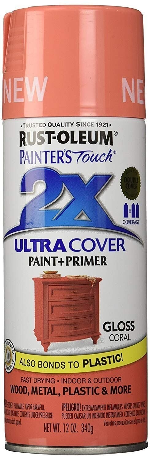 Rust-Oleum PTUCG249-189 Painter’s Touch Ultra Cover Gloss Aerosol Paint, 12…