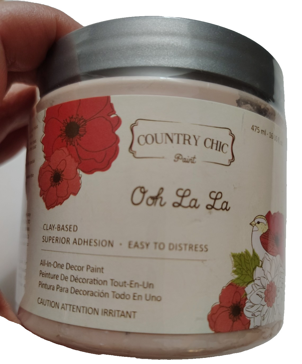 Country Chic Paint Ooh La La Light Pink Chalk Style All In One Decor Pint 16 oz