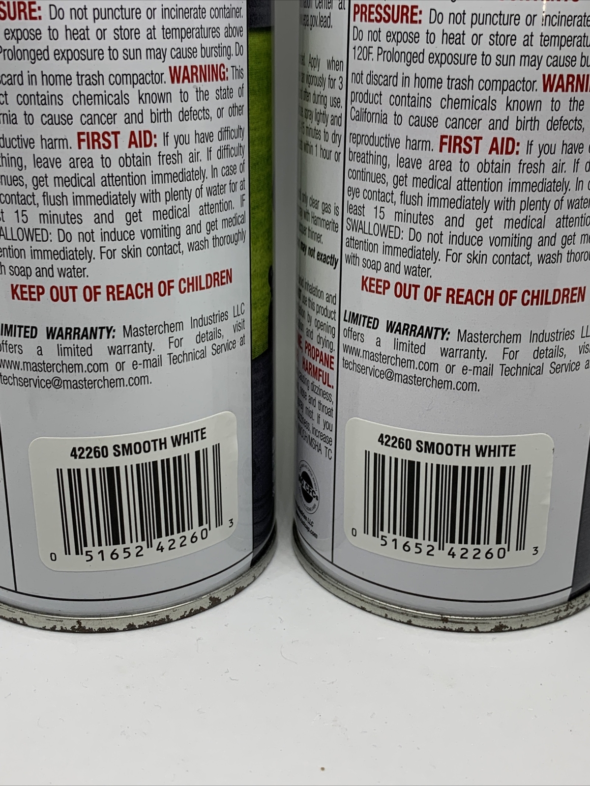 2 Hammerite Rust Cap Smooth White Finish w/Kilz 12 oz. Paint & Primer Spray Cans