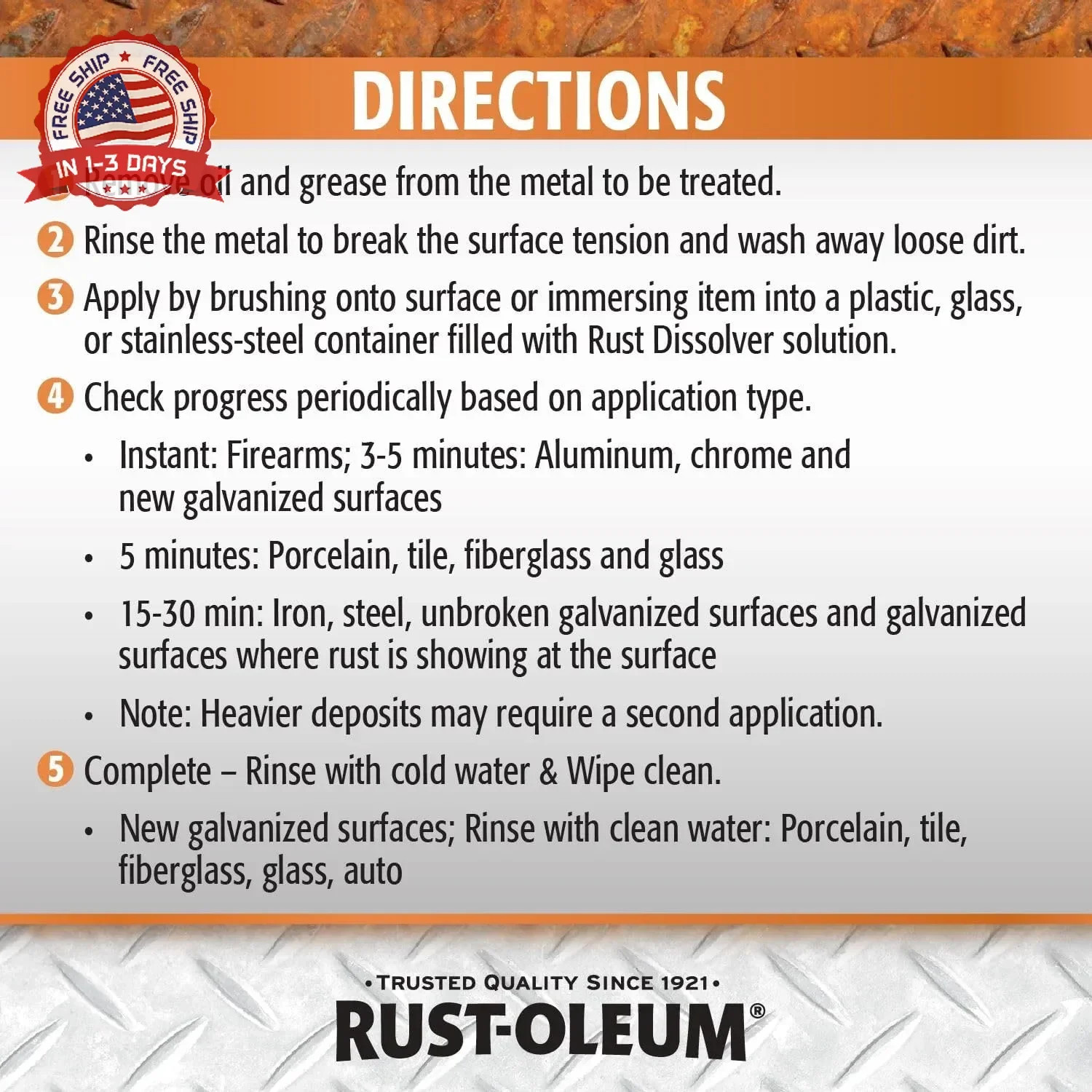 Rust-Oleum Rust Dissolver Soak & Bath | Heavy-Duty Corrosion Remover for Metal T